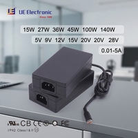 Adaptateur secteur USB PD Gan à charge rapide de haute qualité 15W 36W 45W 100W 140W 5V 9V 12V 15V 20V 28V 2.2a 2.4a 5a pour ordinateur de bureau