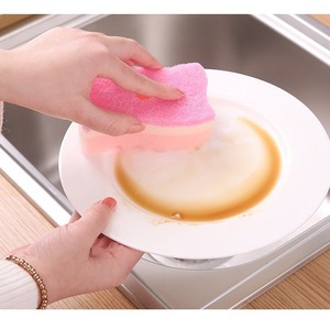 <span class=keywords><strong>Éponge</strong></span> de nettoyage en forme de S avec <span class=keywords><strong>action</strong></span> moussante pour la vaisselle de cuisine et le nettoyage domestique des casseroles et des bols - Product Image 2