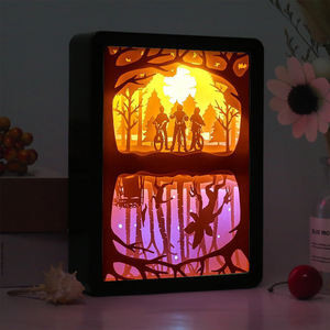 Fremde Dinge Benutzer definierte Bilderrahmen Shadow <span class=keywords><strong>Box</strong></span> Licht Lampe <span class=keywords><strong>LED</strong></span> Nachtlichter für Zuhause Geschenk artikel - Product Image 3