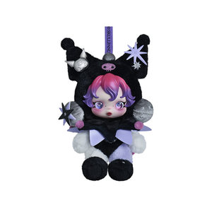 POPMRAT SKULLPAN-DA My Melody Kuromi Llavero de Peluche, Bonito Colgante de Personaje de Anime, Artículo Coleccionable para Niñas - Product Image 2