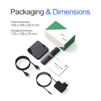 Venta al por mayor de fábrica: Nuevo Android 14.0 TV Box Tanix TX5 Amlogic S905Y5 4K HDR10+ Set Top Box con Dual Launcher y 4G/32G de almacenamiento (Reino Unido)
