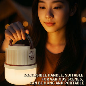 A energia solare campeggio <span class=keywords><strong>lanterna</strong></span> 7 modalità giallo LED cinturino luce solare assorbire energia 2000mAh all'aperto escursionismo Barbecue lampada tenda - Product Image 2