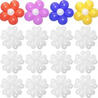Clips à ballons portables en forme de fleur 6,5 cm*6,5 cm – Support pour décorations de mariage, de remise de diplôme, d'anniversaire et de baby shower
