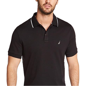 Camisa de Golf de Manga Corta para Hombre de Alta Calidad, Diseño Personalizado, Solapa Bordada, Venta al por Mayor, Antiarrugas, Casual, Deportiva, 100% - Product Image 1