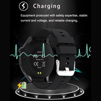 Montre connectée T12, écran rond de 1,50 pouce, appels sans fil, moniteur de fréquence cardiaque, suivi du sommeil, podomètre, multilingue, pour hommes et femmes