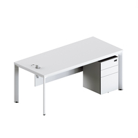 Table de bureau en bois de conception minimaliste pour la table de travail de secrétaire de personnel convertible de salle d'ordinateurs pour l'hôpital scolaire ou l'hôtel