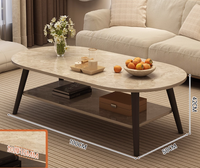 Table basse en bois massif nordique, table basse de style japonais avec tiroir, meuble long
