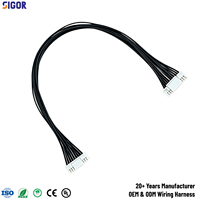 Faisceau de câbles à borne GH1.25mm, connecteur à double embout pas 1.25, assemblage de câbles personnalisé pour applications automobiles, industrielles et électroniques