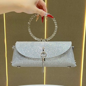 Nouveau sac à main rond incrusté de diamants, sac à bandoulière à chaîne, sac bandoulière tendance et brillant, sac à main haut de gamme à franges - Product Image 5