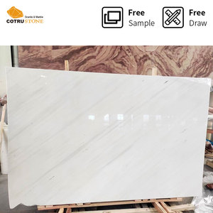 Macédoine nouvelle carrière Style moderne poli Polaris marbre nouveau Civic blanc intérieur mur sol grande dalle pierre coupée à la taille prix - Product Image 2