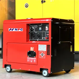 NPC in stocked 5-10kva 8kw family use small Diesel Generator Set Engine Generator Set Portable Silent Diesel Generators 10kva