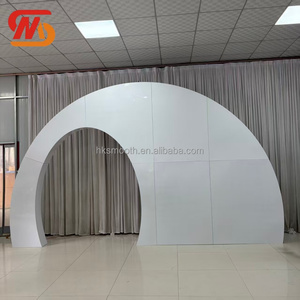 SMS Luxury New Design Large Arch <b>Stand</b> Metal <b>Backdrop</b> Flower Frame for Wedding Party Event Decoration - Product Image 5