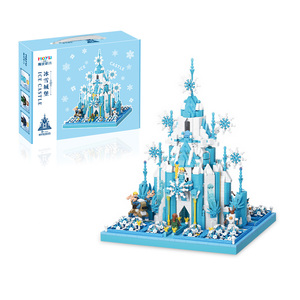 Moyu MY92001 92025 Taj Mahal สีชมพูปราสาทหิมะน้ำแข็งในฝันสวนโลกที่มีชื่อเสียงทางประวัติศาสตร์สถานที่สำคัญทางสถาปัตยกรรมอาคาร - Product Image 6