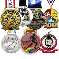 Médailles et trophées sportifs 3D en verre et cristal, design personnalisé, couleur gravée sur mesure pour les événements de Taekwondo