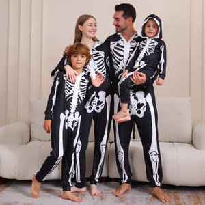 Wholesale <strong>Halloween</strong> Costume Pjs Kids Women Men <strong>Halloween</strong> Family Pajamas Set Children <strong>Adult</strong> <strong>Onesie</strong> Pajamas for Family - Product Image 5