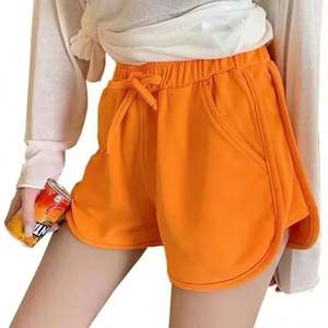Pantalones Cortos Elásticos Personalizados al por Mayor I-0248, Pantalones Cortos Holgados con Cordón para Mujer, Pantalones Cortos Deportivos Casuales para Yoga, Correr - Product Image 1