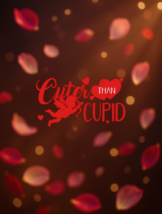 T-shirt da donna più carina di Cupido, girocollo, manica corta, stampa a cuore per San Valentino, casual, primavera estate, 100% cotone jersey - Product Image 2