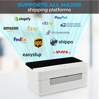 Imprimante d'étiquettes thermiques 4x6 pouces la moins chère 110mm imprimantes d'étiquettes d'expédition Mini imprimante pour utilisation en entrepôt Express pour petites entreprises