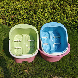 Masajeador de pies, bañera de plástico para pies de 38x32x18cm con nodos de masaje para adultos, uso doméstico - Product Image 1
