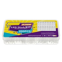 Diodes électroluminescentes LED Rongyu, 100-200 pièces, 3 mm, blanc, blanc chaud, rouge, orange, jaune, vert, bleu, violet, rose, 10 couleurs