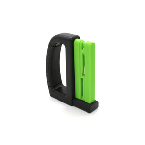 Afilador de cuchillos y tijeras de doble propósito con mango de TPE, herramienta de afilado de cerámica de múltiples granos para tijeras de jardín, manual. - Product Image 2