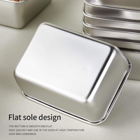 Boîte de conservation alimentaire de luxe en acier inoxydable 304 avec couvercle en plastique sans BPA et compartiments pour la préservation de la fraîcheur, portable