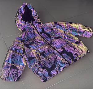 เสื้อแจ็คเก็ตพัฟเฟอร์บุใยโพลีเอสเตอร์แบบมีแถบสะท้อนแสงเรืองแสงในที่มืด มองเห็นได้ชัดเจน พร้อมแถบสะท้อนแสงแบบเรืองแสงเมื่อโดนแสง - Product Image 1