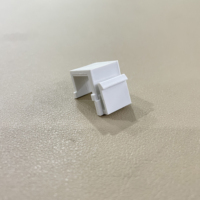 Couverture anti-poussière RJ45, 10 pièces, clavier blanc, connecteur réseau, plaque aveugle, connecteur