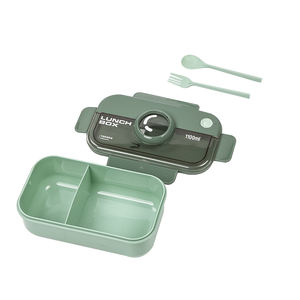 Best Seller 1100Ml ECO Friendly Camera Bento Office Lunch Box Set with 2 Compartment for Kids And Adult