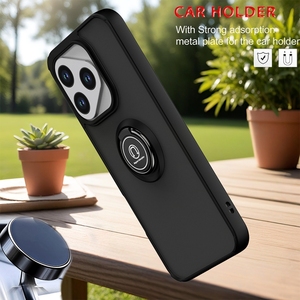 Custodia per telefono opaca <span class=keywords><strong>trasparente</strong></span> in TPU PC antiurto con supporto per cavalletto in metallo custodia posteriore per Huawei <span class=keywords><strong>Honor</strong></span> 400 <span class=keywords><strong>Lite</strong></span> custodie - Product Image 3