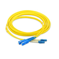 Cordon de brassage fibre optique Unionfiber OEM/ODM SC vers LC Duplex Monomode OS2 SM LSZH 3mm 2m 5m