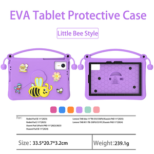 Funda Protectora Antigolpes de Espuma EVA para Niños con Soporte de Abeja para Lenovo Tab M11 TB-330FU TB-331FU XIAOXIN <span class=keywords><strong>Pad</strong></span> 11 2024 - Product Image 6