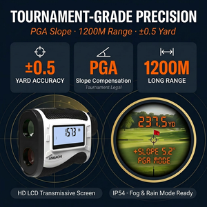 Télémètre laser de golf OEM personnalisé avec grossissement 7X, portée 5-1500m, logo, couleur, matériau, emballage, faible MOQ, échantillon rapide, Gf-313 - Product Image 1