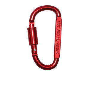 Vente en gros d'usine <span class=keywords><strong>Mousqueton</strong></span> en métal léger à verrouillage en forme de D pour la randonnée, le camping, l'utilisation de sacs à dos - Product Image 1