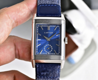 Montre automatique de luxe pour homme, style flip, édition limitée, boîtier en acier inoxydable avec cristal saphir, bracelet en cuir