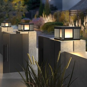 Lampe solaire pour poteau extérieur, IP65, étanche, pour portail de villa, clôture, cour, jardin - Product Image 1