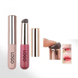Silicone Lip Brush with Cap <b>Custom</b> Logo Round Head <b>Lipstick</b> Concealer Applicator - Product Image 5