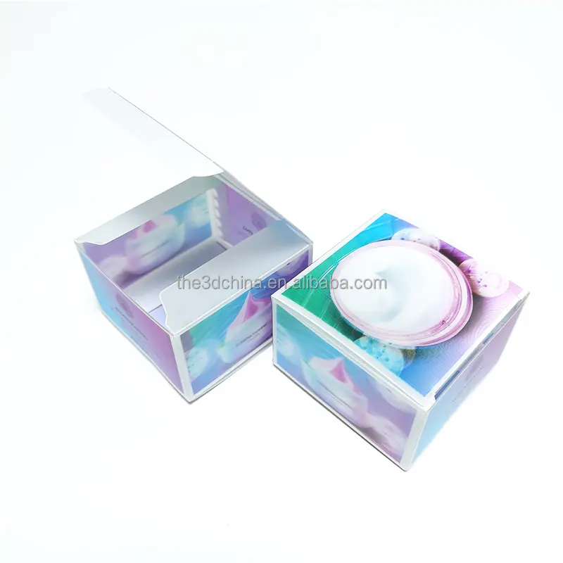 Scatola di plastica di stampa lenticolare della scatola del pacchetto dei fogli dell'animale domestico 3D per i prodotti di cura di pelle