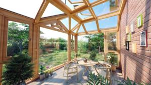 Kit de véranda en aluminium directement de l'usine - Serre en polycarbonate, écran et patio d'hiver pour jardin - Product Image 3