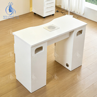 Ensemble de meubles de salon, table et chaise pour manucure, blanc, avec rangement, table de manucure pour technicien