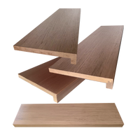 Maßgefertigte Stahl-Holz Schwebende Treppe Moderne Minimalistische Teakholz-Stufen Villa Innen Hängende Treppe