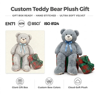 Ours en peluche personnalisé OEM grande taille, jouet en peluche doux, poupée ours en peluche pour cadeau de vacances, décoration intérieure, faible MOQ, ODM