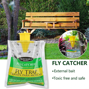 Sacs anti-mouches jetables en gros, <span class=keywords><strong>piège</strong></span> <span class=keywords><strong>à</strong></span> insectes non toxique pour mouches, guêpes, extérieur, jardin, ferme, lutte antiparasitaire contre les mouches - Product Image 5
