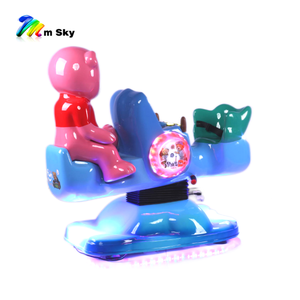 Mini formato piccolo orso altalena pulsanti interattivi in fibra di vetro a gettoni per bambini giostre macchine per videogiochi - Product Image 1