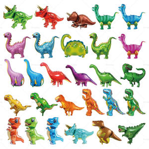 子供の誕生日パーティーおもちゃ恐竜とジャングル動物の風船アルミマイラーヘリウム箔風船子供のお祝いのための風船 - Product Image 1