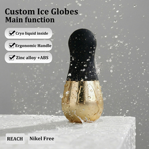 Maßgefertigte Edelstahl-Kryo-Kühlungs-Gesichts- und Körpermassagegeräte Eisgloben Kryostäbe für Augen Kalt-Warm-Therapie Porenreinigung - Product Image 1