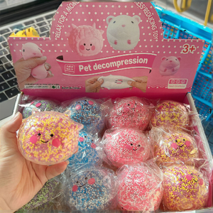 Custom Stress Relief Animal-Themed Squishy Toys <b>Squeeze</b> Light <b>Balls</b> LED Sensory Fidget Toys Slime <b>Balls</b> TPR Material Age 14+ - Product Image 2