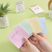 Blocs-notes autocollants personnalisés 3x3 Kawaii, notes adhésives imprimées pour étudiants avec logo de l'entreprise d'impression