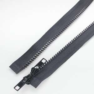 Double glissière <span class=keywords><strong>Derlin</strong></span> Zip Open-End Laiton Métal Fermeture à glissière pour matelas PVC Imperméable en plastique pour tentes Sacs Vêtements - Product Image 4