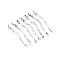 Rantai ekor pemeliharaan warna, emas putih diperpanjang, Gelang buatan sendiri, kalung, Diy perhiasan buatan tangan Acces